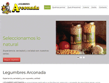 Tablet Screenshot of legumbresarconada.com